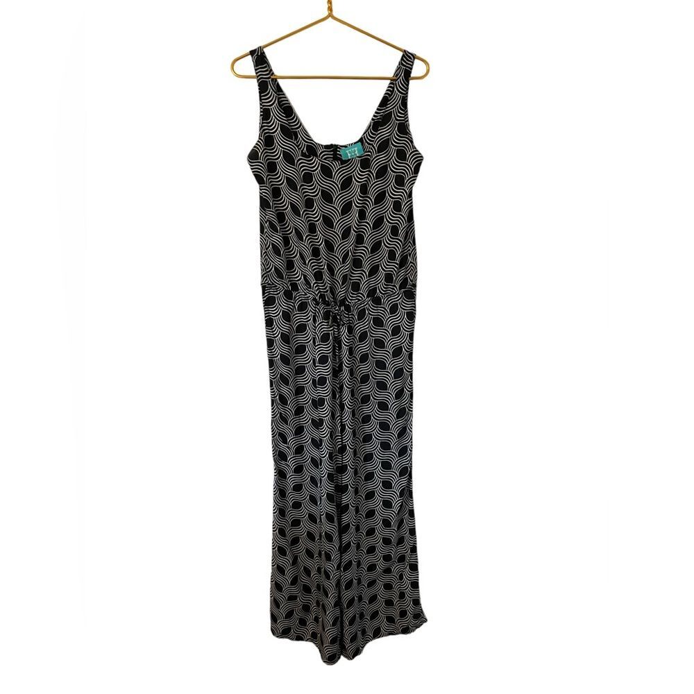 Escapada Geometric Print Black & White Jumper, Woman’s Size Small